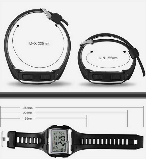 Часы водонепроницаемые мужские спортивные