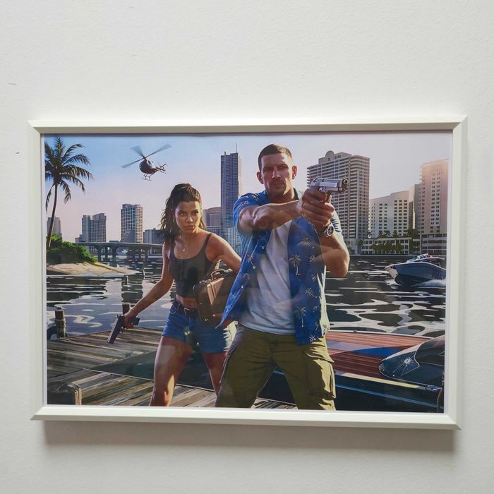 Quadro GTA 6 Parede ou Retrato Realista 21x30 cm