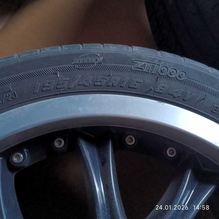 Felgi aluminiowe 4x100 AEZ Germany 16” + opony Zeetex 195/45R16