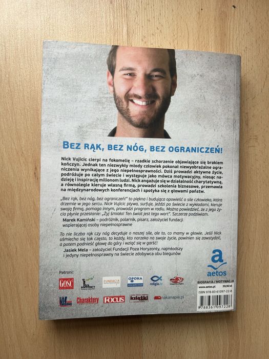 Bez rąk, bez nóg, bez ograniczeń Nick Vujicic
