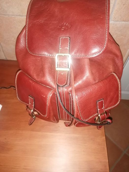 Mochila em Pele (Castanho)