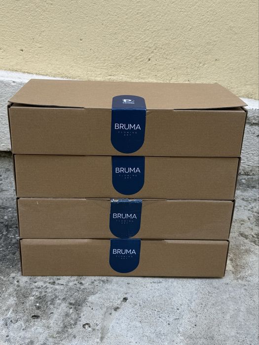 Quatro sifões Bruma Elo X-Alpha nunca usados, três em caixas por abrir e um numa caixa já aberta.