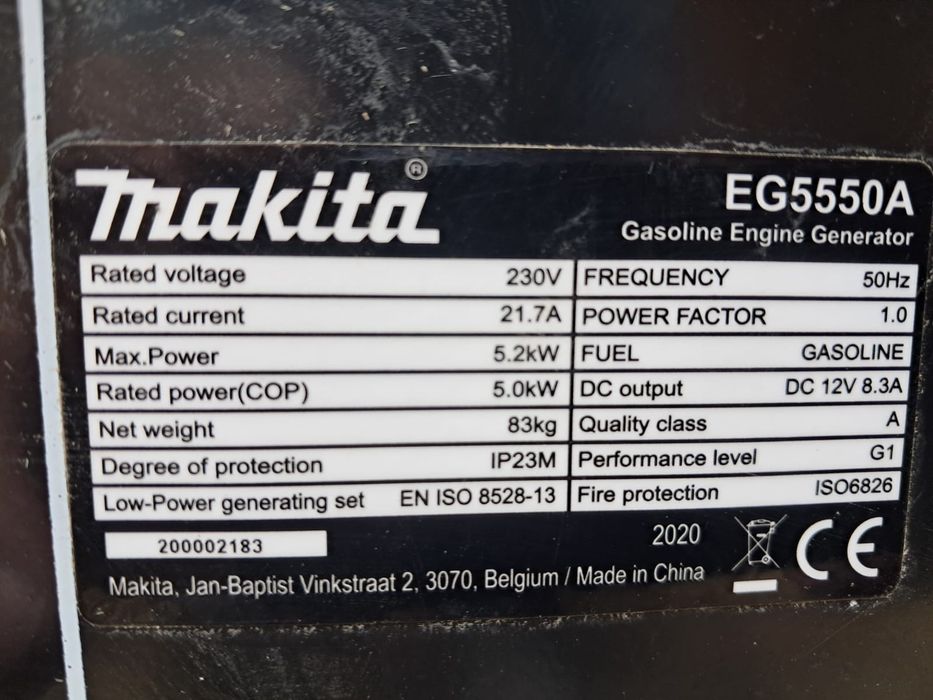 Agregat Makita 5.5 kW