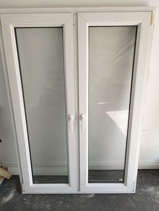 Okna 115x 160 plastik stan bardzo dobry