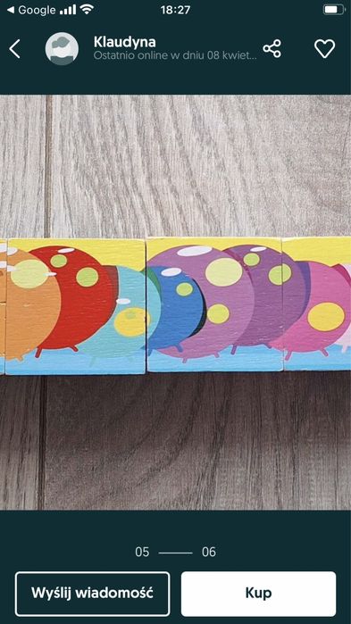 Klocki drewniane  Cube Puzzle Playtive  2 +