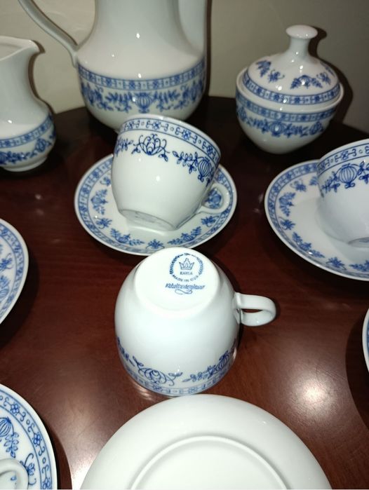 Śliczny stary serwis porcelana Kahla