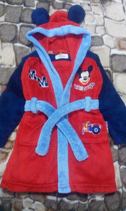 Детский теплый махровый халат 12-18 месяцев