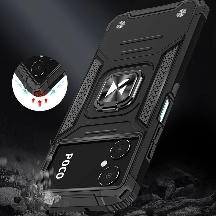 Wozinsky Ring Armor etui Samsung Galaxy A03 pokrowiec magnetyczny ring