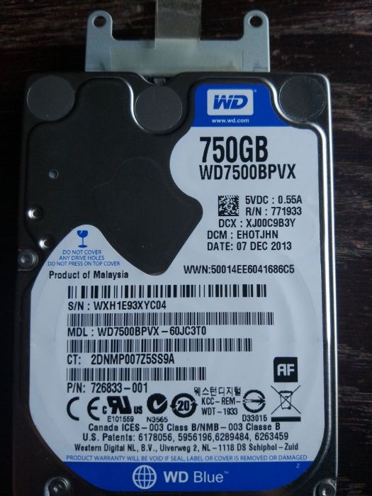 Discos SATA para portáteis 160, 500 e 750 GB64309601567490121