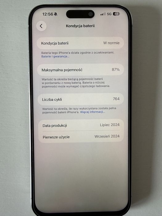iPhone 15 Pro Max 256GB White Titanium (Biały)