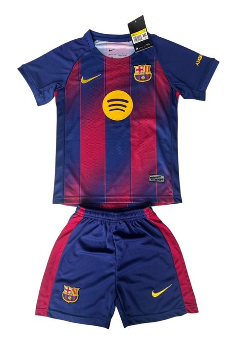 Футбольна форма дитяча ФК «Barcelona» сезон 2026 (дитяча та підліткова) Преміум якість! Вишиті логотипи! Футболка + шорти!