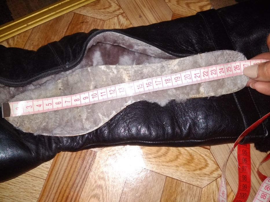 Сапоги зима кожа