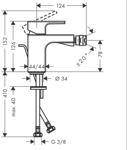 Bateria Hansgrohe Vernis