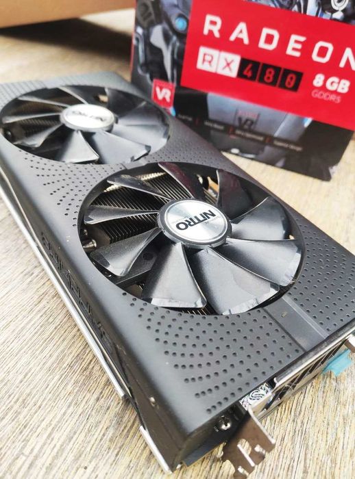 Sapphire RX480 ОС Nitro+ 8Gb відеопам’яті GDDR5, оверклок