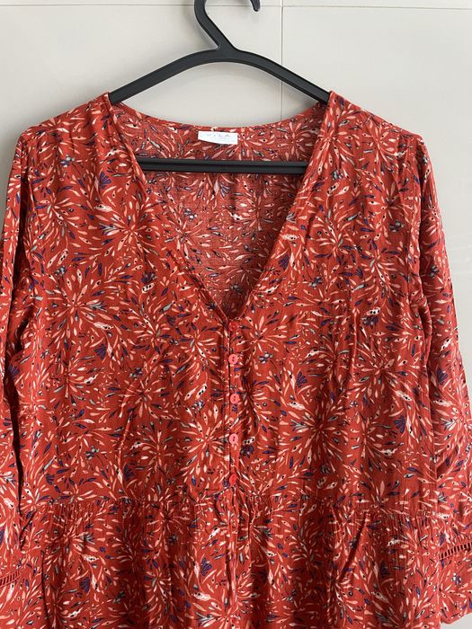 Vestido midi laranja