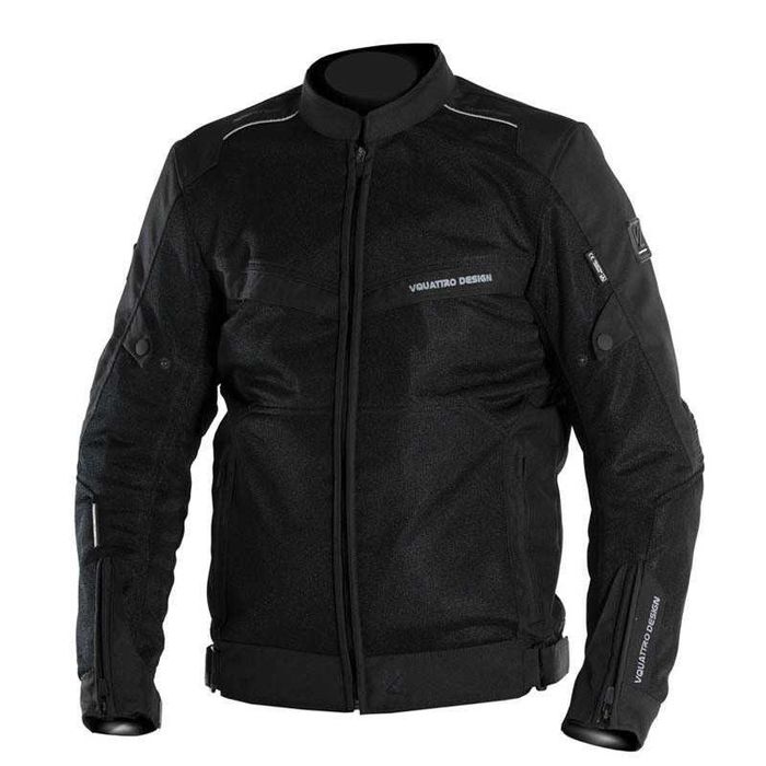 Blusão verão moto com proteções VQUATTRO VE-21 - NEGRO - L