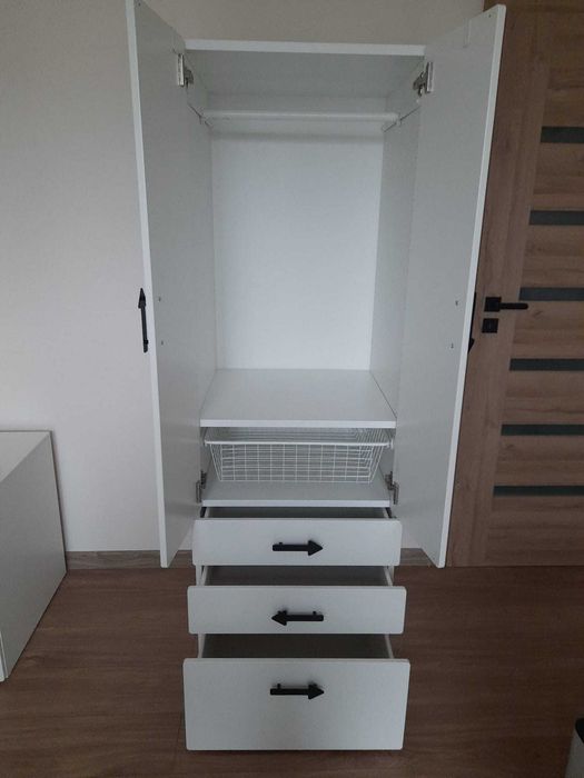 Szafa biała Ikea SMÅSTAD / PLATSA  3 szuflady