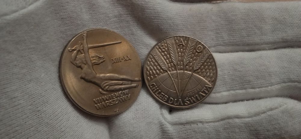 PRL rolka 10+20gr 1981r, 10zł kolumna 1965r,20gr 1949r