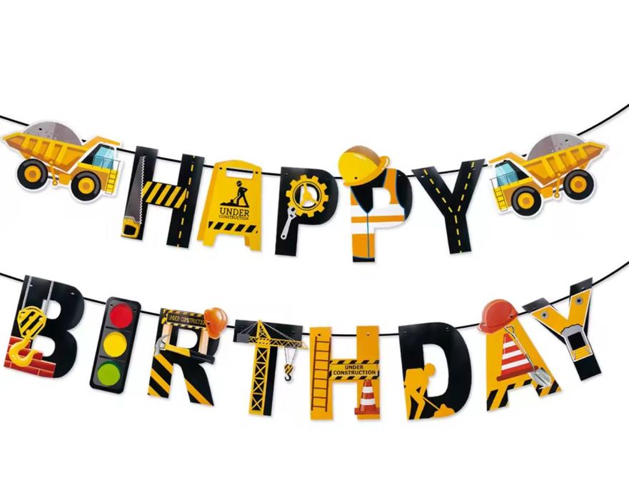 Фотозона, повітряні кульки Будівельна техніка велика