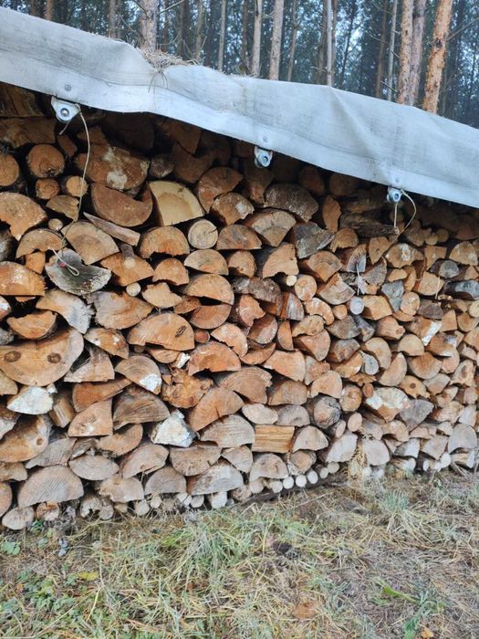 Drewno Opałowe Kominkowe Buk Grab Sezonowany Transport