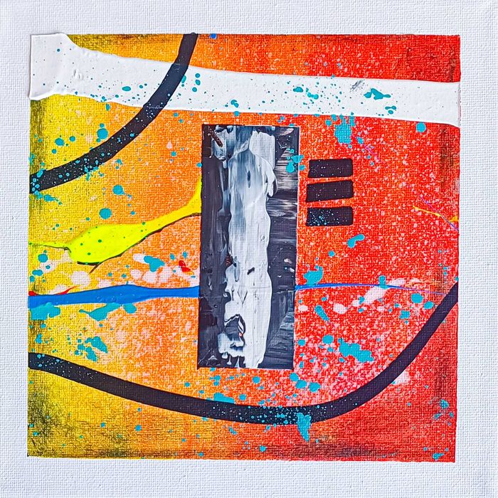 3 Quadros Decorativos Abstrato Contemporâneo