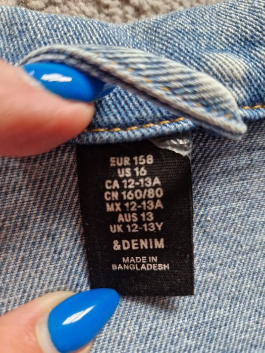Kurtka jeansowa roz 158