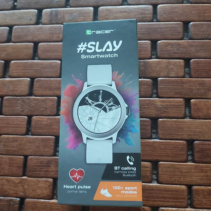 Smartwatch tracer SMK3 slay bialy-nowy !