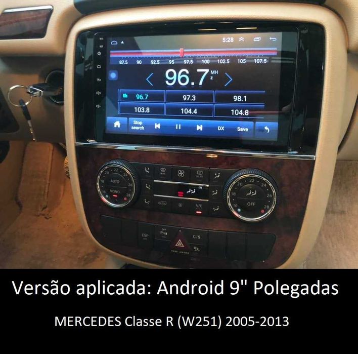 Rádio 2DIN 9" Mercedes • S • SL • R • W220 W230 W251 • Android 4+64GB