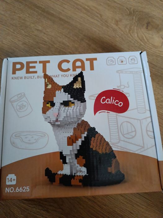 Klocki konstrukcyjne kotek 14+