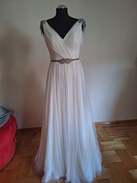 Suknia ślubna z tiulu 36/38, S/M
