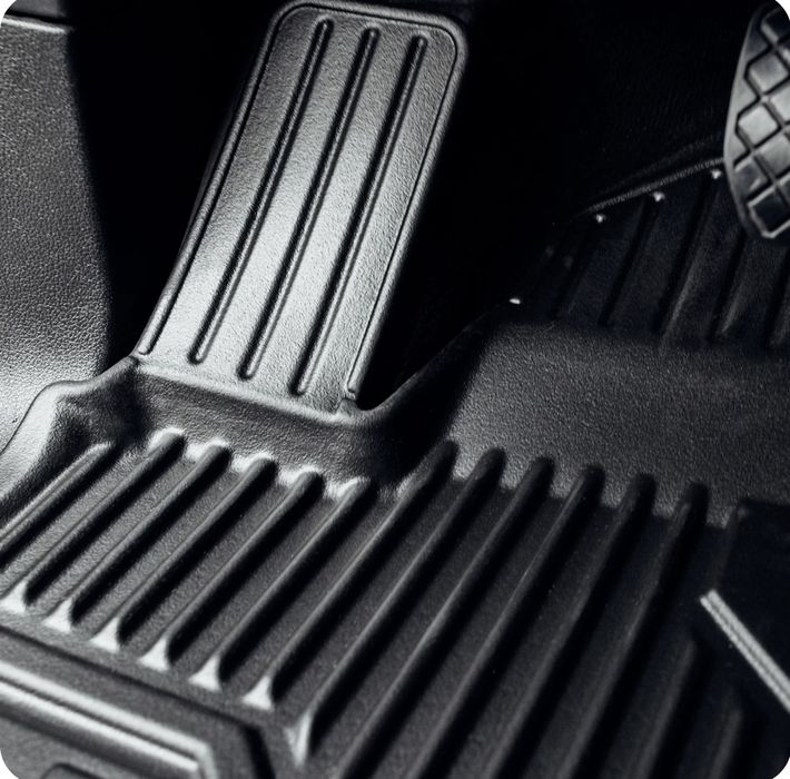 Conjunto de tapetes em borracha