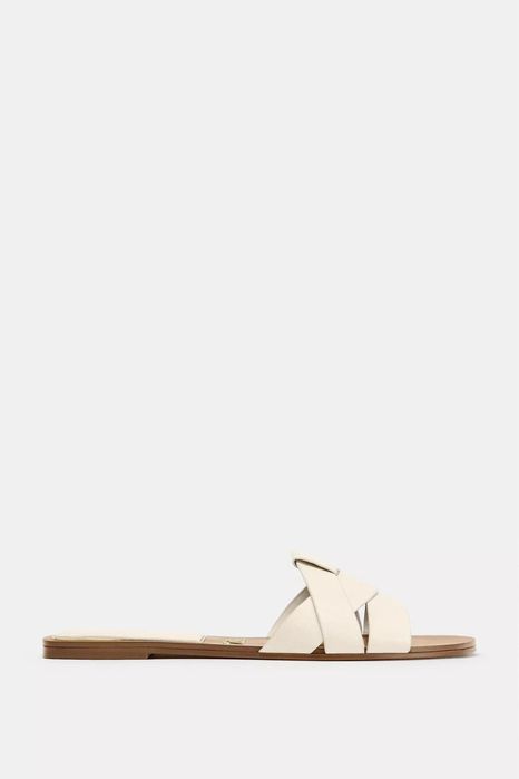 Шкіряні шльопанці Zara.Нові.
