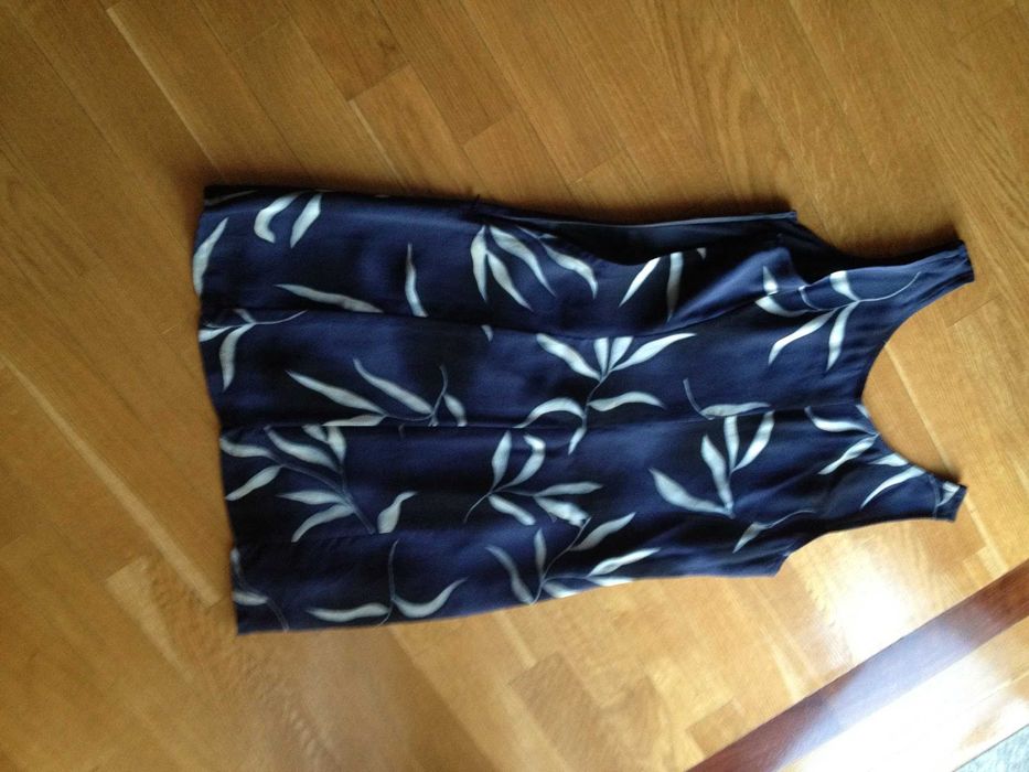 Vestido azul c flores | Naturel