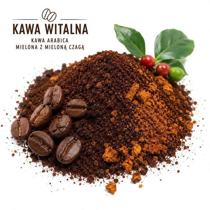 Kawa grzybowa z czagą 250 g Chaga Coffee kawa witalna Arabica + Czaga