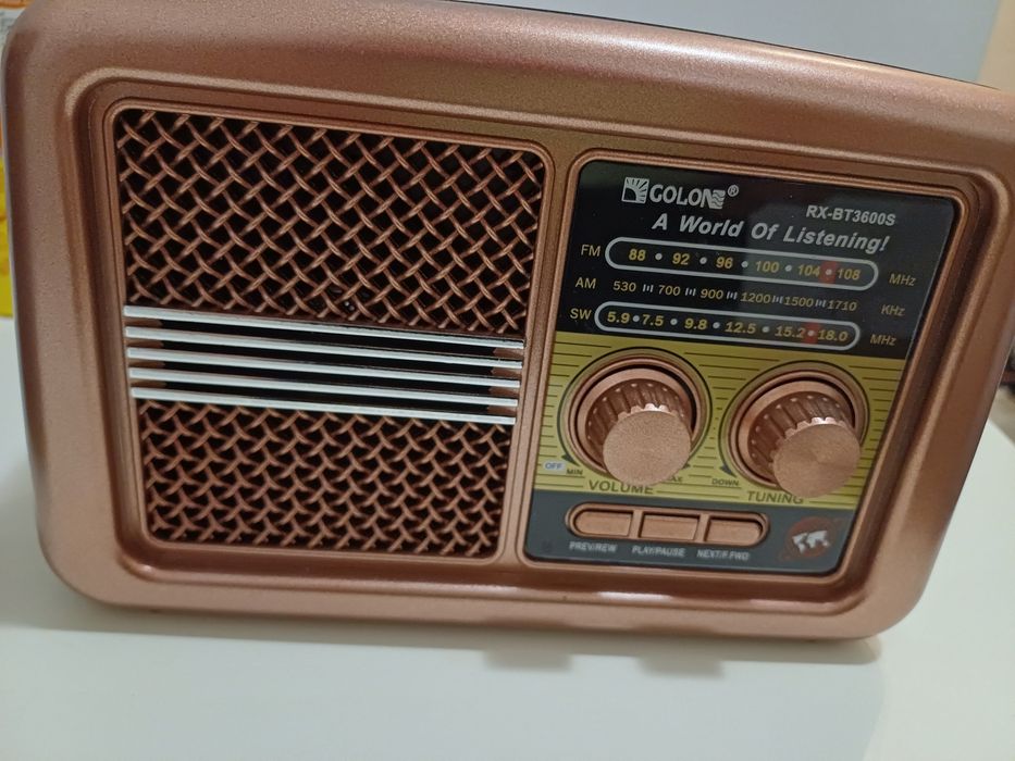 Radio retro bateria kabel
