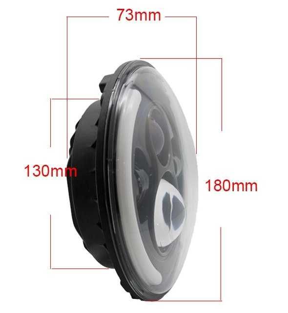 Фара 7"  LED Н4 Планета Юпитер ВАЗ ГАЗ УАЗ ЗАЗ