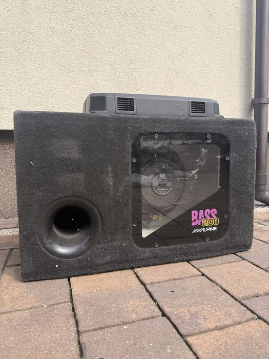 Subwoofer bass 200 alpine + wzmacniacz kenwood