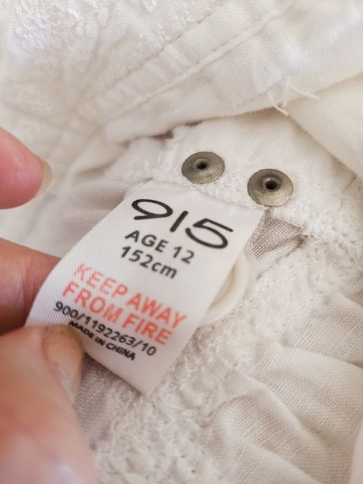 Sg Biała spódnica 146 , 152 lniana spódnica 146 , 152