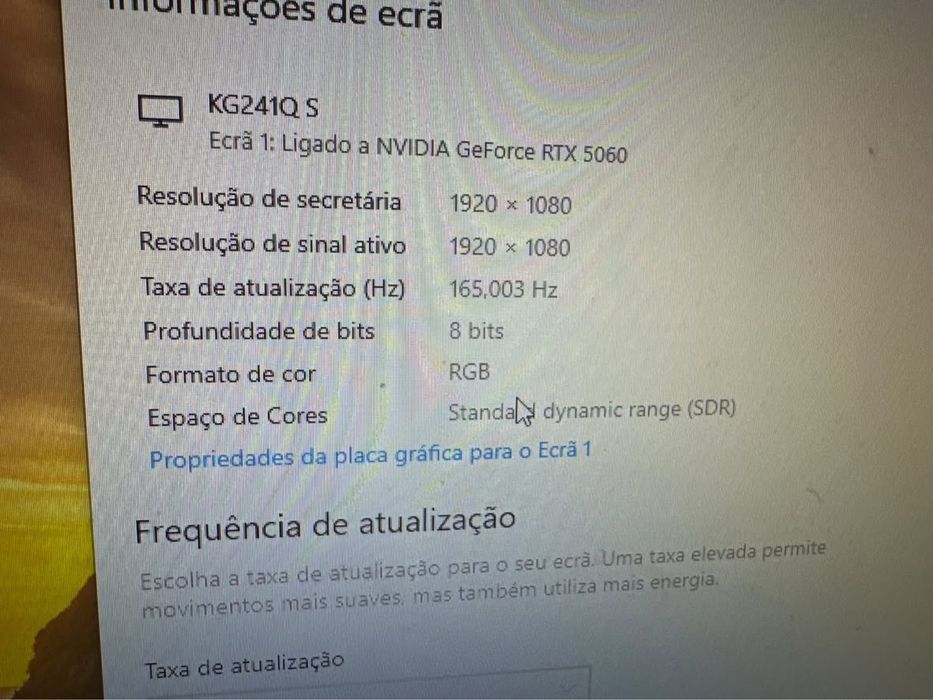 Monitor Acer 165hz