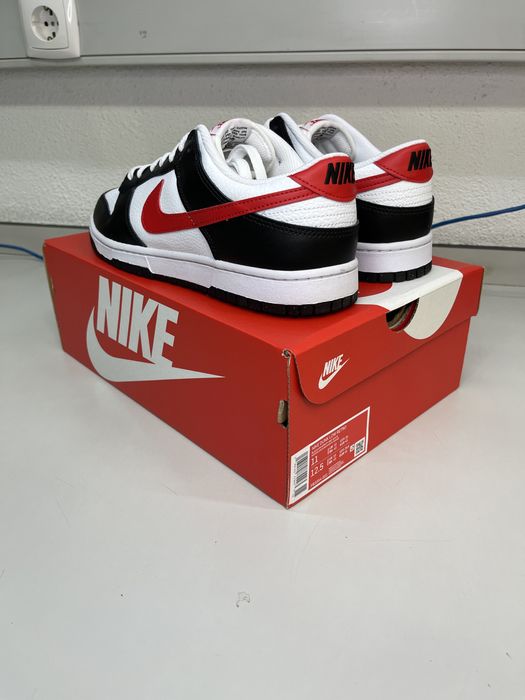 Nike Dunk Low Red Swoosh Panda (45)