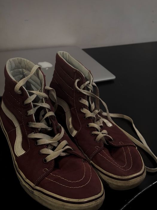 Кросівки Vans Old School High Original, розмір 42,5, бордові