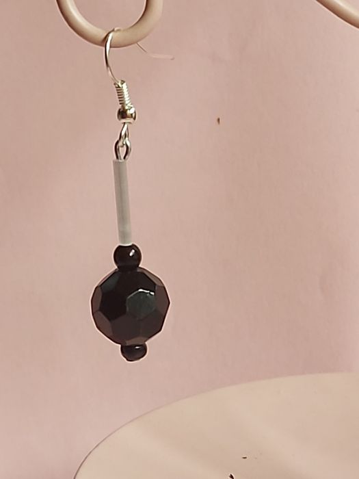 Kolczyki damskie czarne NOWE