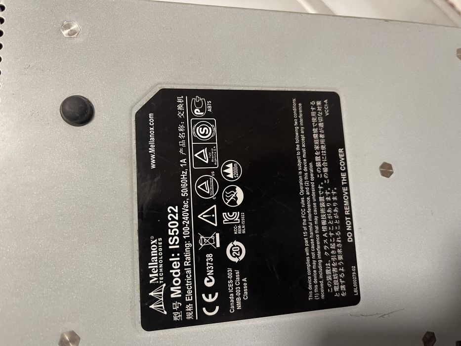 Mellanox 8Port 40Gb SWITCH (IS5022)