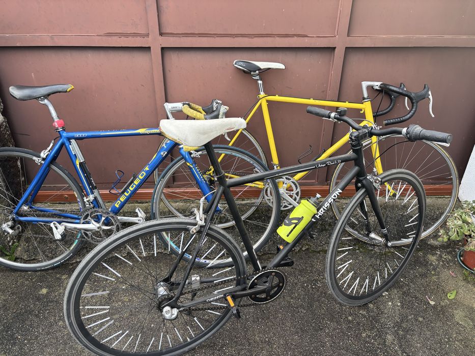 3 bicicletas de estrada clássicas