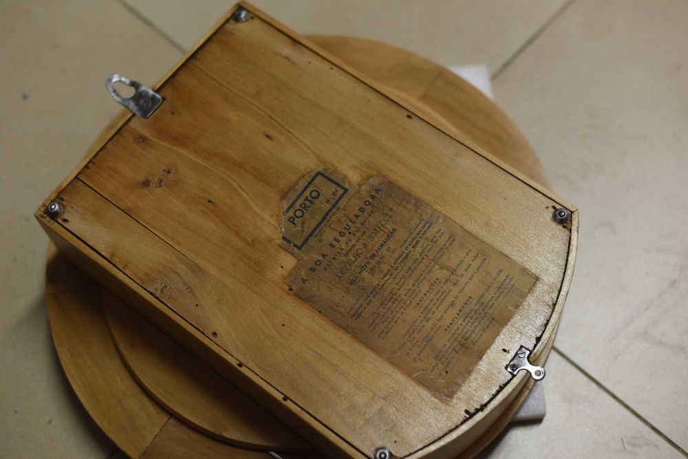Relogio Reguladora antigo parede modelo Porto 1947