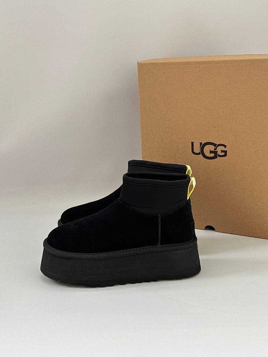Крутезні уггі UGG Premium Classic Mini Dipper 2026 чорні міні діпер
