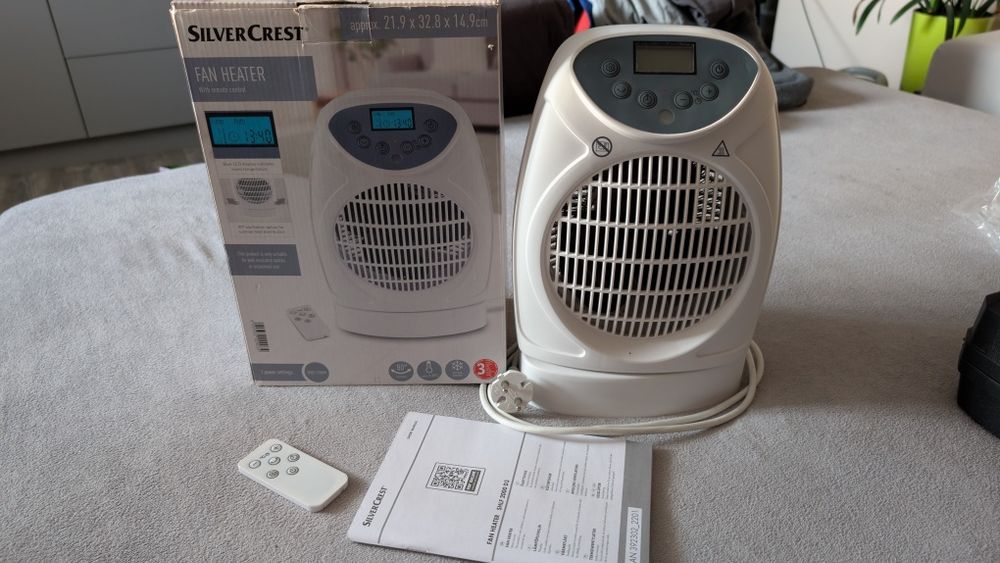 Termowentylator obrotowy z pilotem