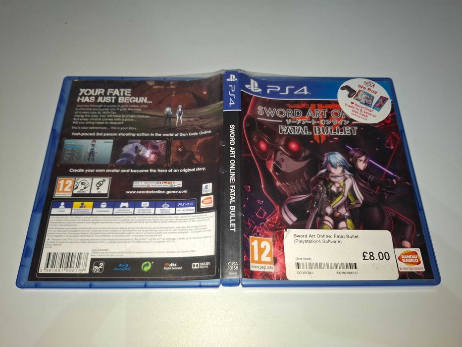 Sword Art Online Fatal Bullet - Sony PS4