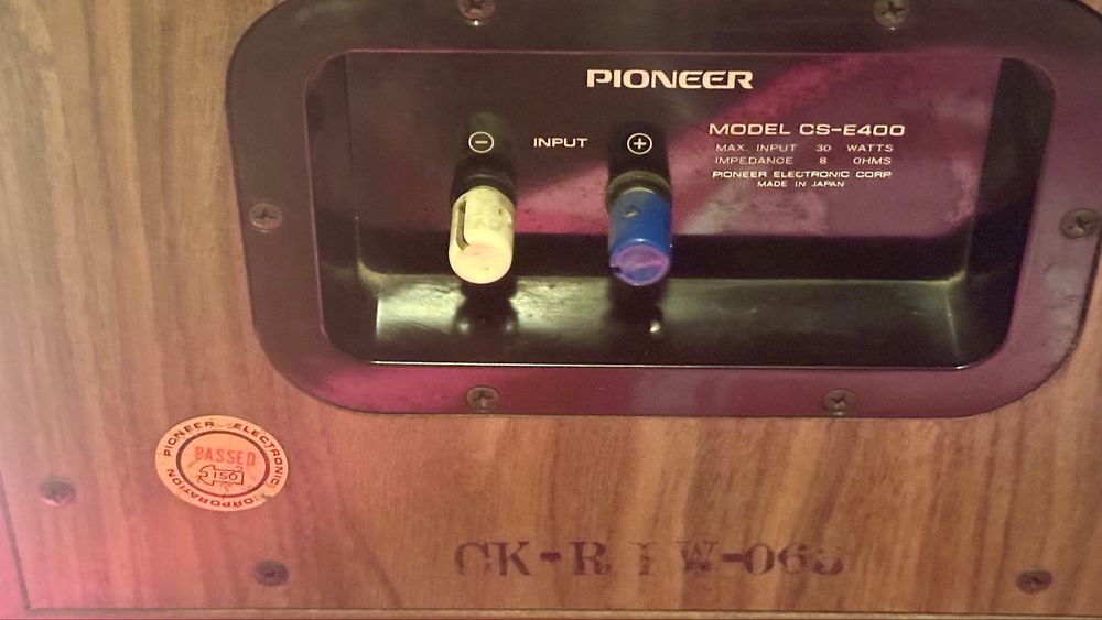 Pioneer CS-E400, colunas de som clássicas (vintage)