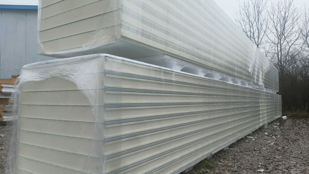 płyta warstwowa ścienna pianka PIR 120mm gat. 1 "od ręki"